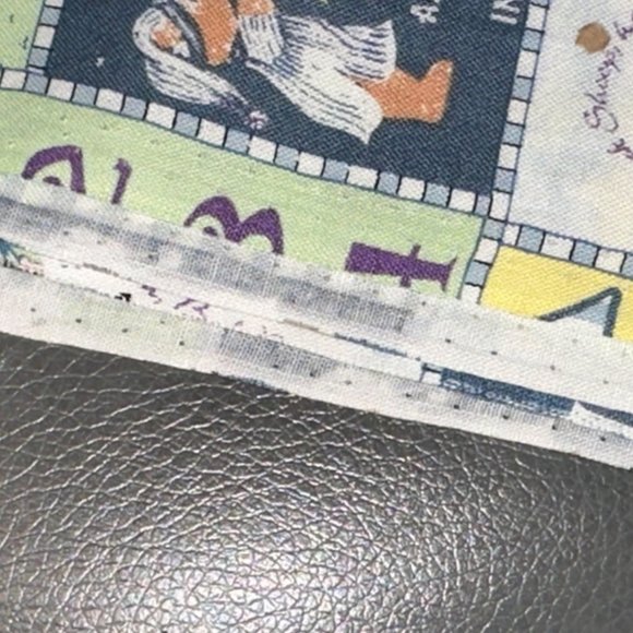 Vintage Cotton Fabric NURSERY RHYMES 1.3 yards - Picture 4 of 5